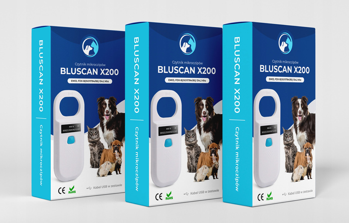 Czytnik mikroczipów dla zwierząt Bluscan X800, zdjęcie 5