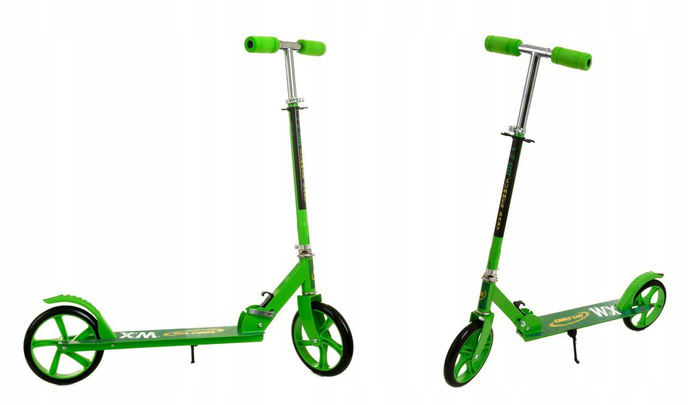 Hulajnoga Miejska Duża Summer Baby WX Składana Koła 20 cm Zielona, zdjecie 5