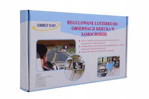 Lusterko do obserwacji dziecka Summer Baby 19 cm x 30 cm - czarne