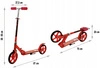 Hulajnoga Miejska Duża Summer Baby WX Składana Koła 20 cm Czerwona