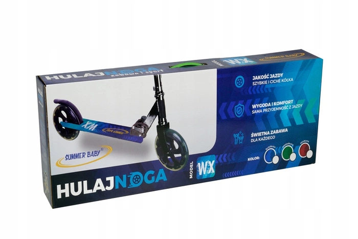 Hulajnoga Miejska Duża Summer Baby WX Składana Koła 20 cm Czerwona