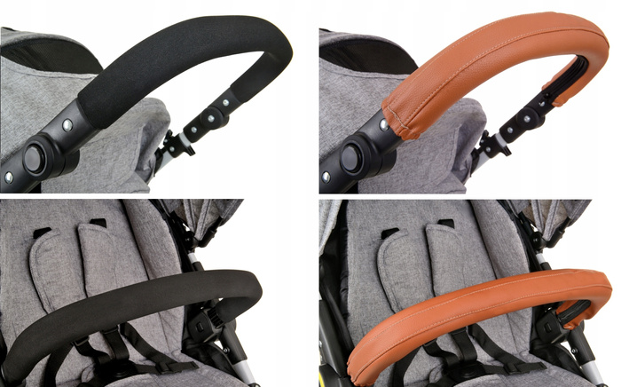 Wózek spacerowy spacerówka składany z akcesoriami Summer Baby Sempre - szary, zdjęcie 4