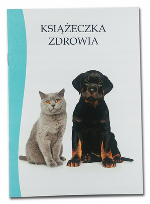 Książeczka zdrowia dla zwierząt domowych, psa, kota