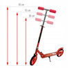 Hulajnoga Miejska Duża Summer Baby WX Składana Koła 20 cm Czerwona, zdjecie 3