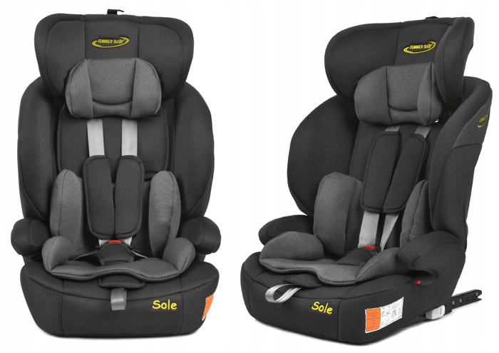 FOTELIK SUMMER BABY SOLE 9-36 KG ISOFIX SZARY